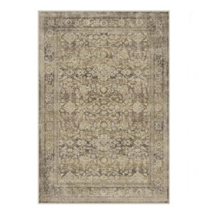 Washable Vintage Floral Area Rug with Non-Slip Backing (6× 9 ft)